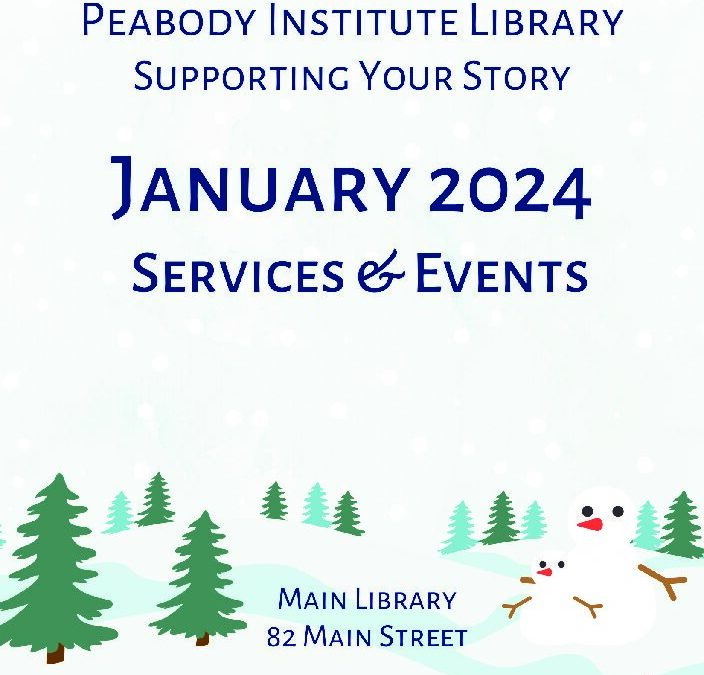 January 2024 brochure Peabody Institute Library