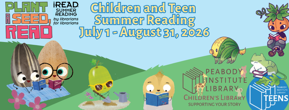 banner image showing information about our summer reading program